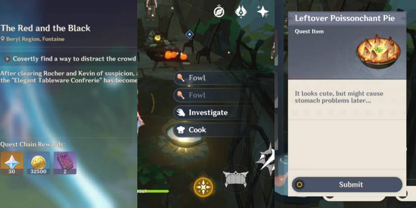 the red and black find a way to distract crowd genshin impac