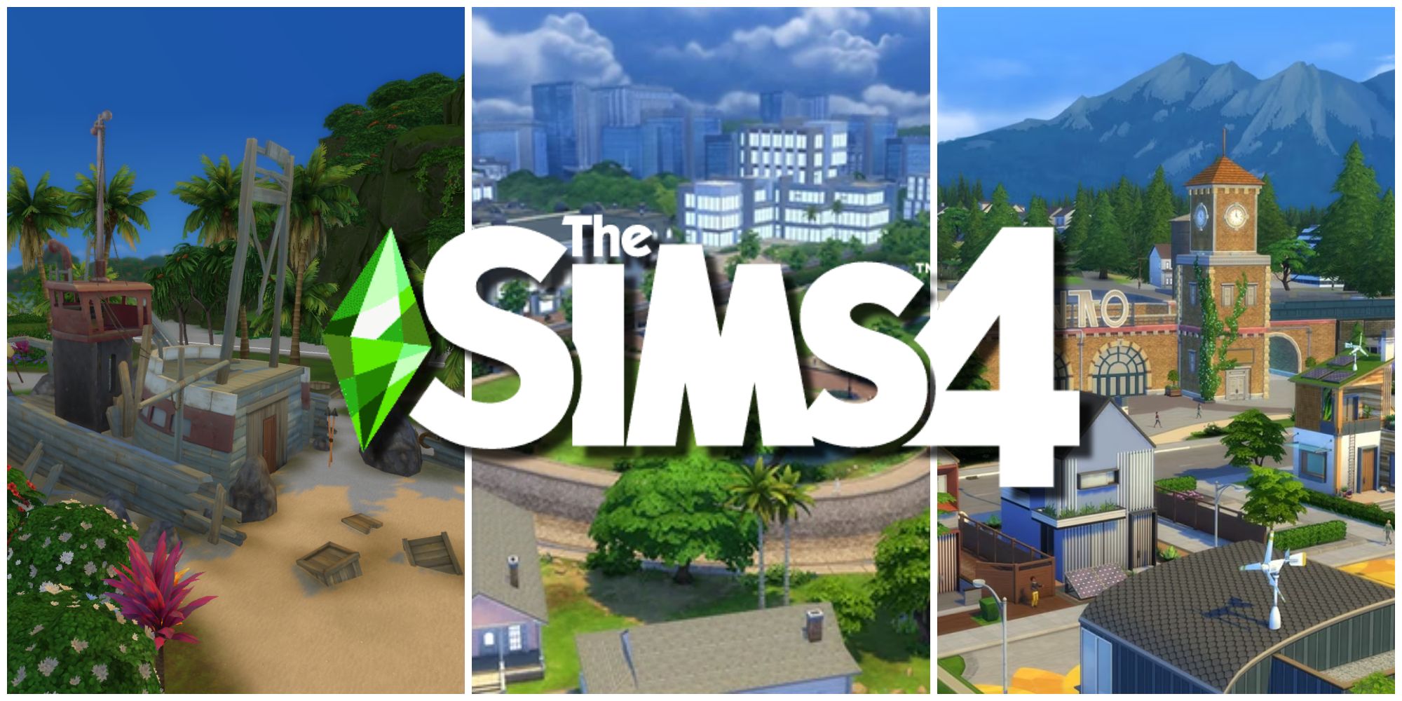 Sulani, Newcrest, and Evergreen Harbor are among the best worlds for building in.