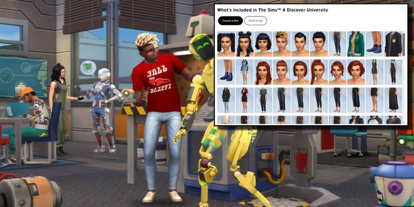 With the Discover University Expansion Pack, there are plenty of mature fashion options in Create-A-Sim