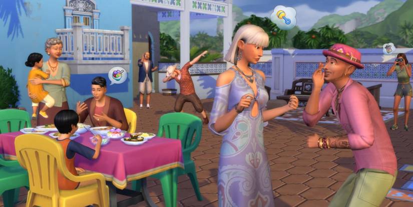 residential rental lot hangout area