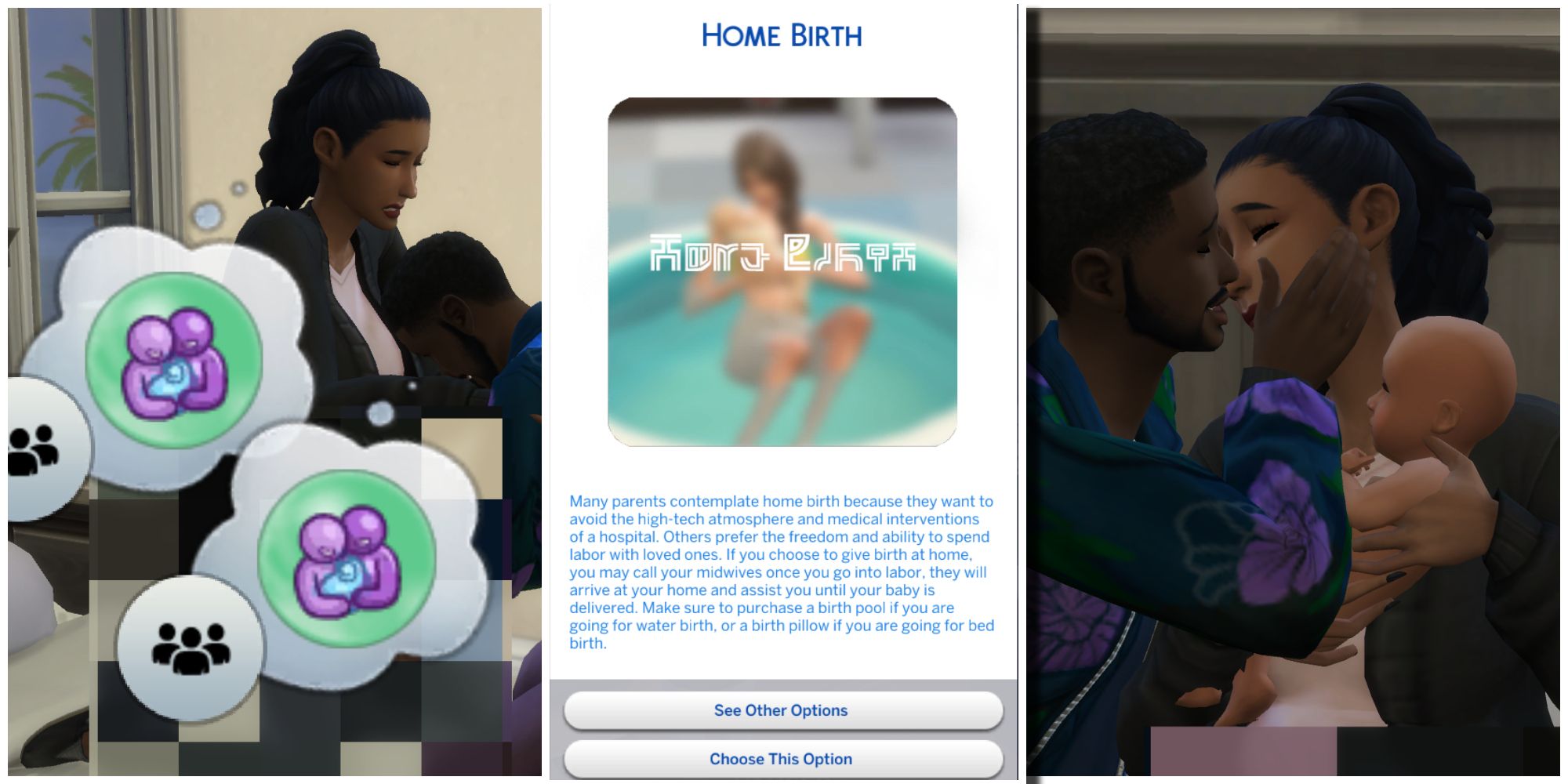 Las Sims embarazadas ahora pueden optar por partos en casa con Childbirth Mod de Pandasama.