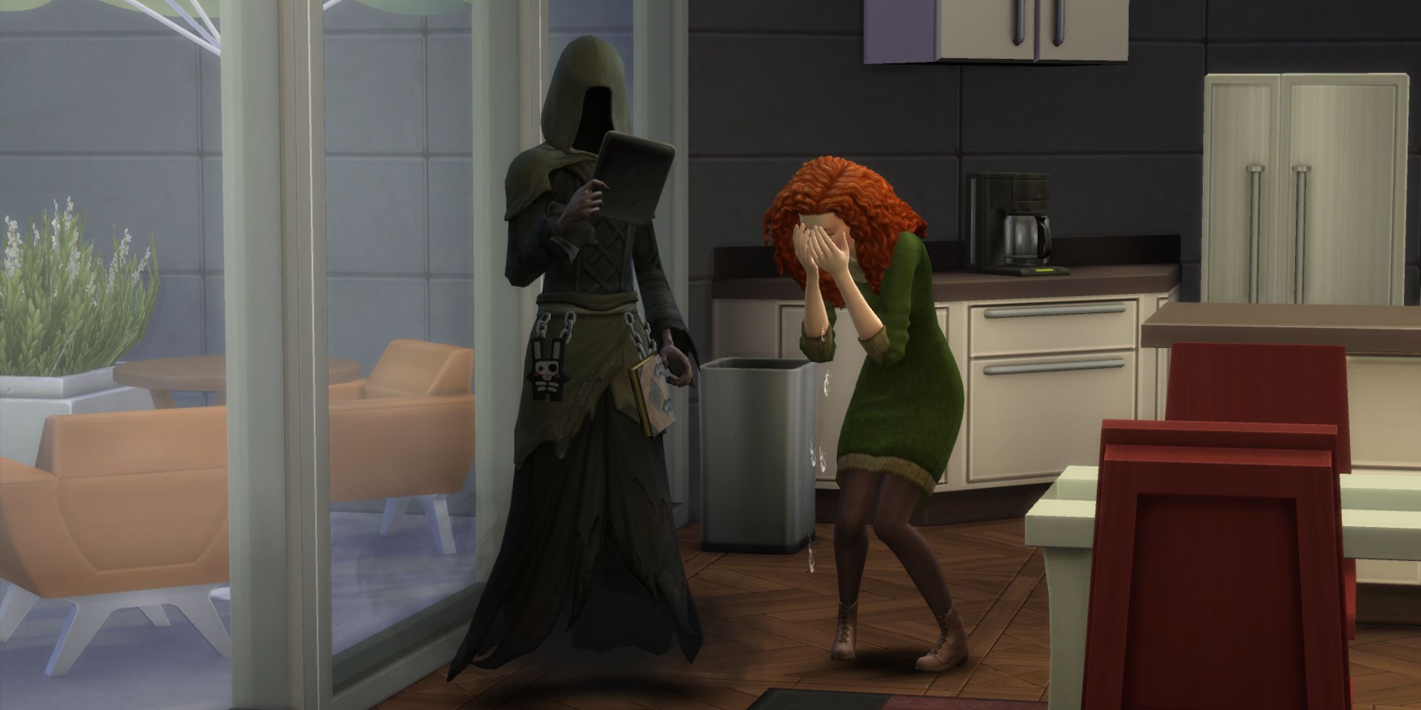 The Sims 4 version of Merida has a sad ending to the Disney Princess Challenge, featuring the Grim Reaper