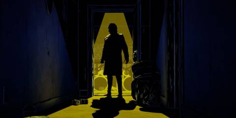 The Wolf Among Us 2 shadow in a hallway