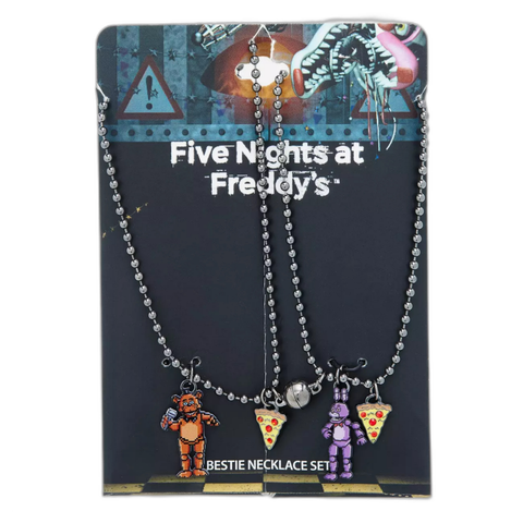 Five Nights at Freddy's Freddy and Bonnie friendship necklaces from Hot Topic.