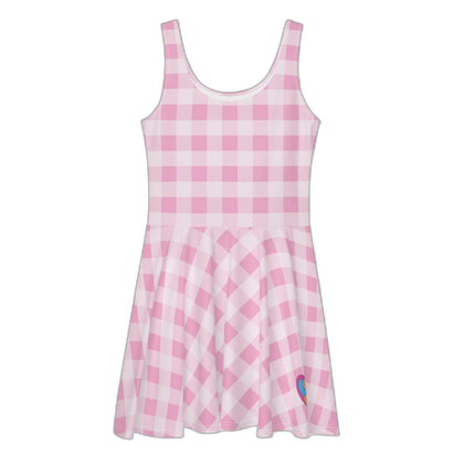 Barbie gingham dress inspired by the outfit from the film.