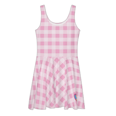 Barbie gingham dress inspired by the outfit from the film.