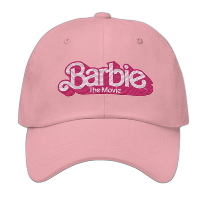 Barbie the Movie logo hat by Mattel Creations, pink. 