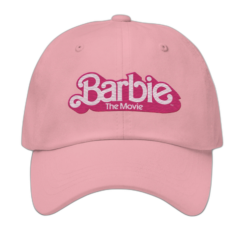 Barbie the Movie logo hat by Mattel Creations, pink. 