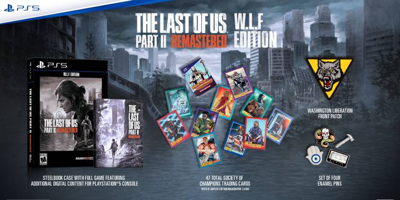 details of the last of us part 2 wlf edition  content.