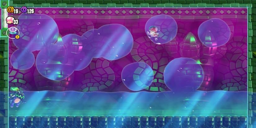 Toadette fighting Bowser Jr. in Super Mario Bros. Wonder