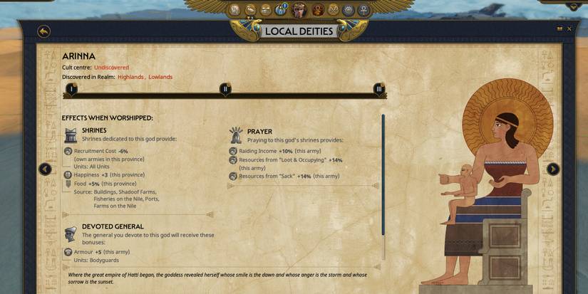 Total War Pharaoh Best Gods Arinna