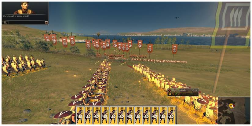Looking over the battlefield in Total War Rome 2