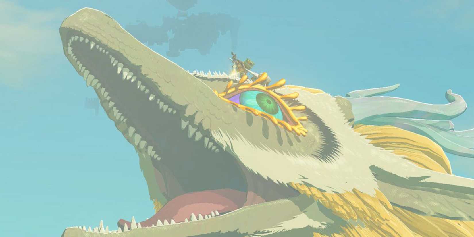 Link riding the Light Dragon