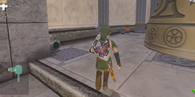 link running through a room in the temple of time