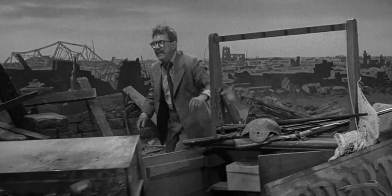 Henry in rubble in The Twilight Zone