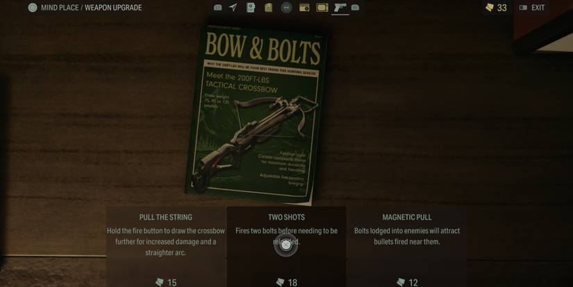 Two Shots gun upgrade in Alan Wake 2