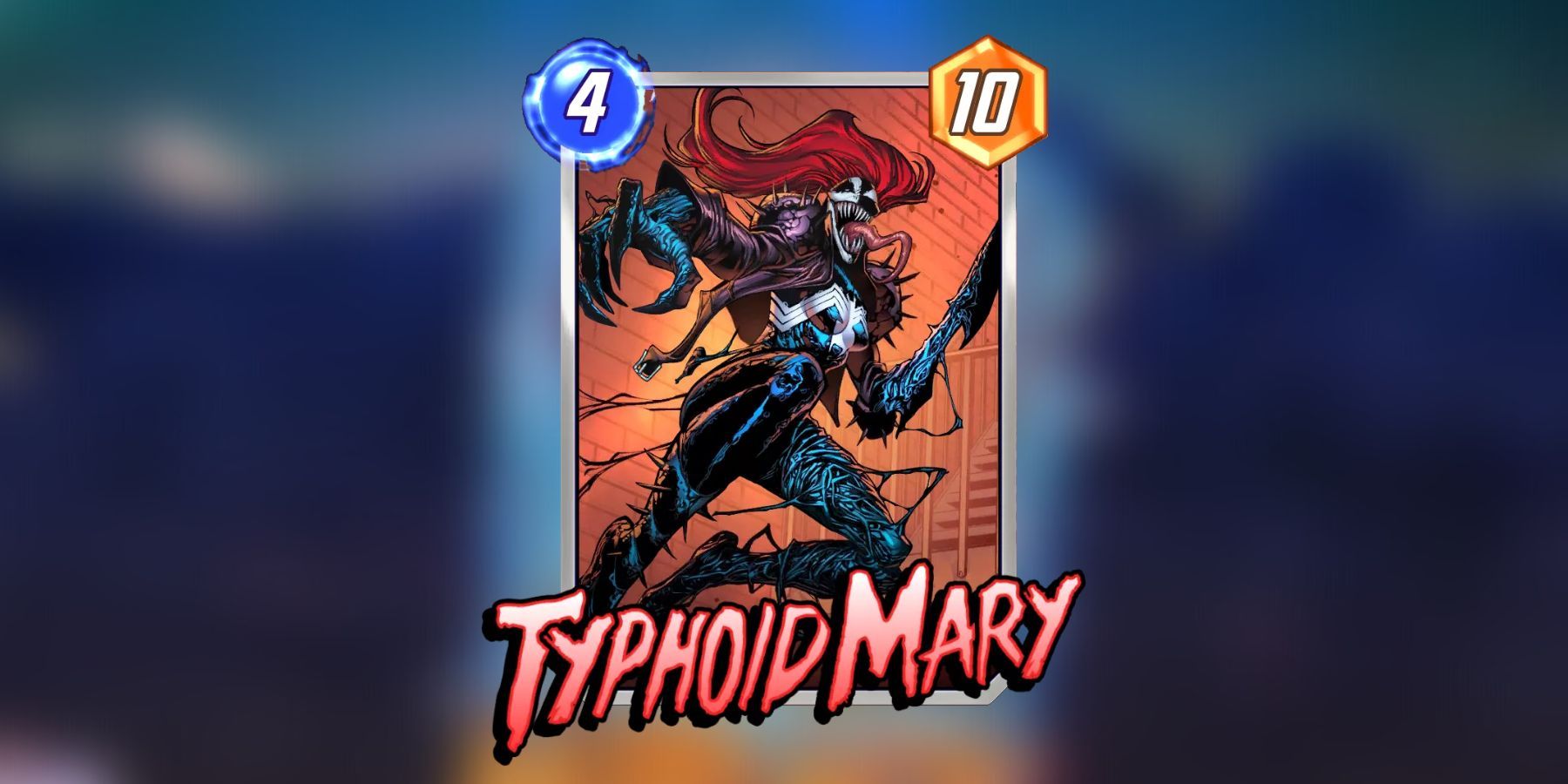 Cartão Mary Tifóide em Marvel Snap.
