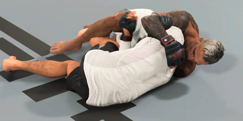 UFC 5 Oliveira getting the tap out