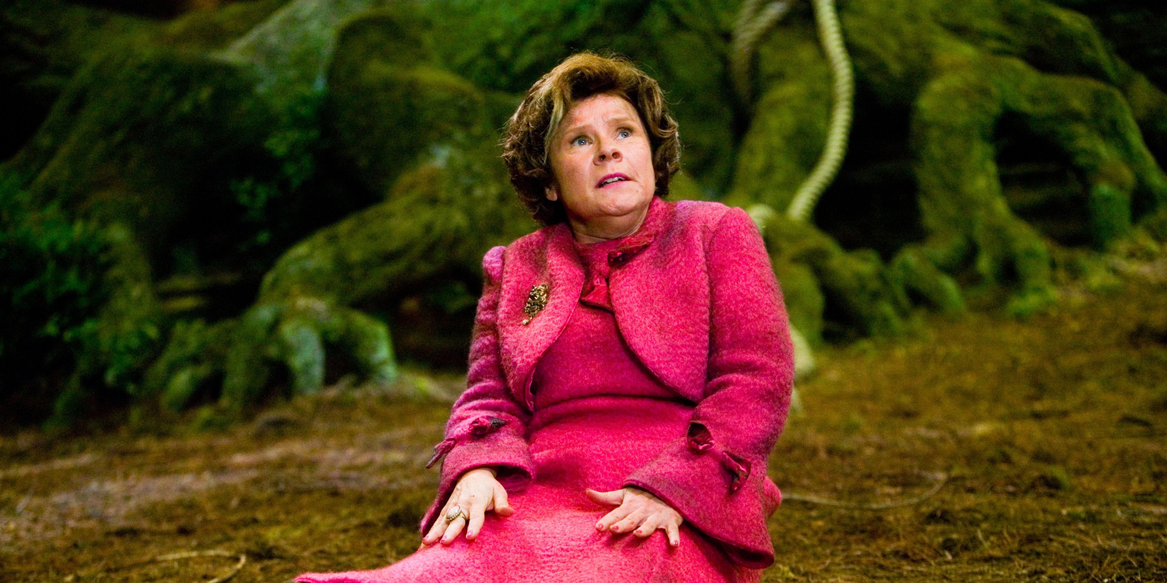 Umbridge being attacked by centaurs in Harry Potter