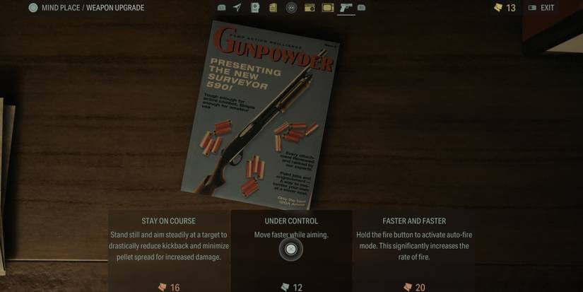 Under Control gun upgrade in Alan Wake 2