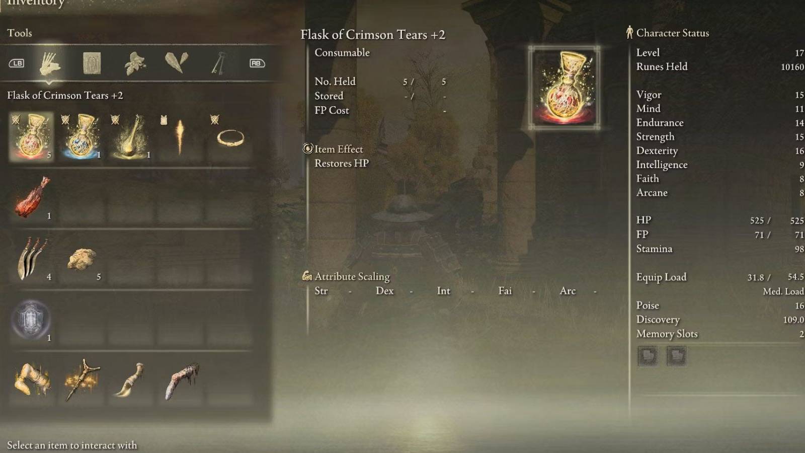 crimson tears flask elden ring