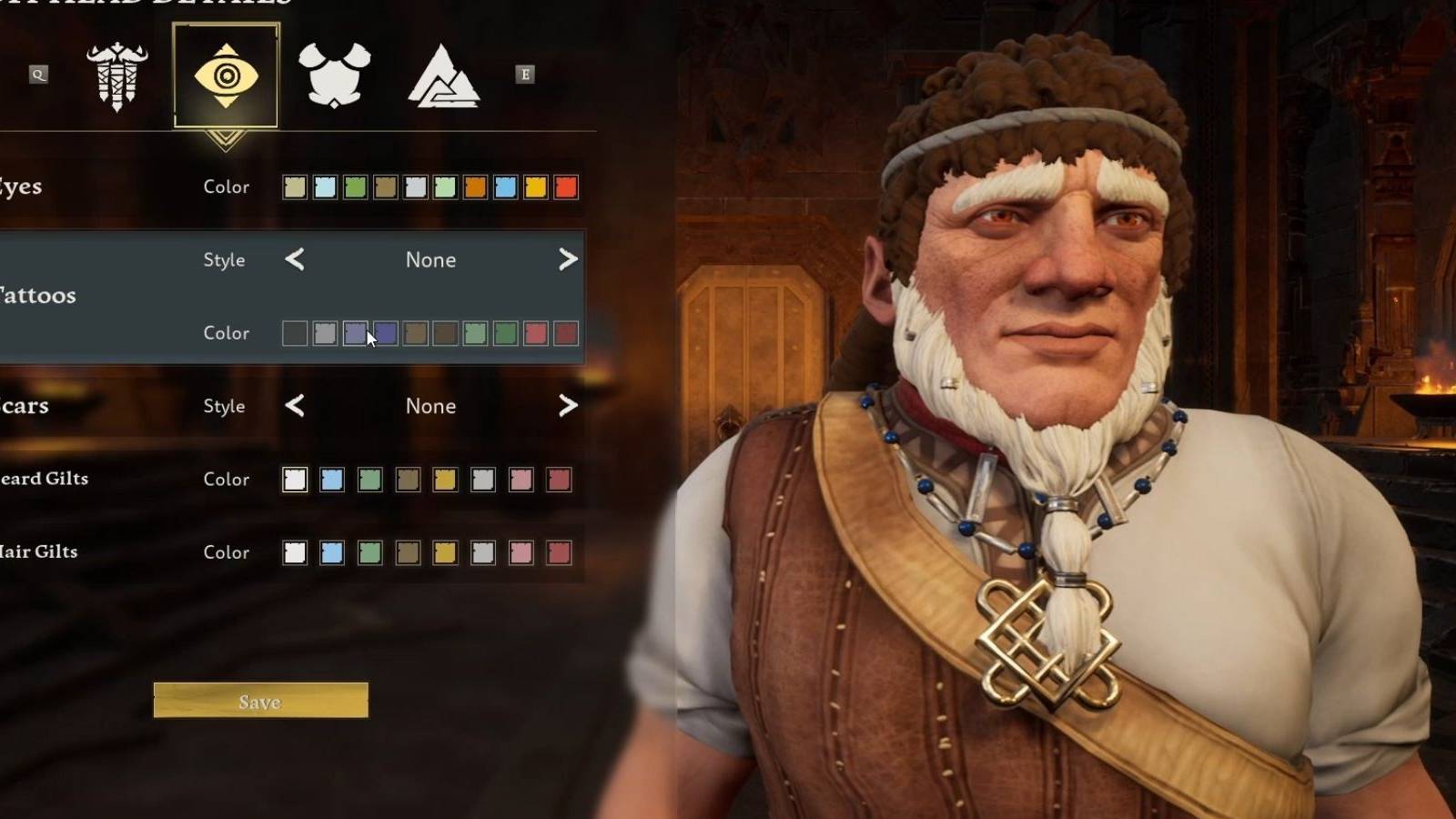 customizing head details return to moria