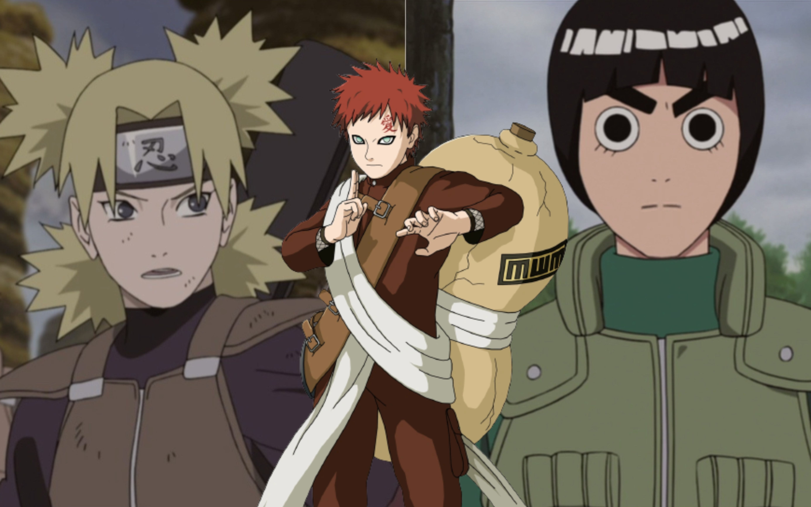 ArtStation - Naruto and Gaara from \, image size:1600x1000