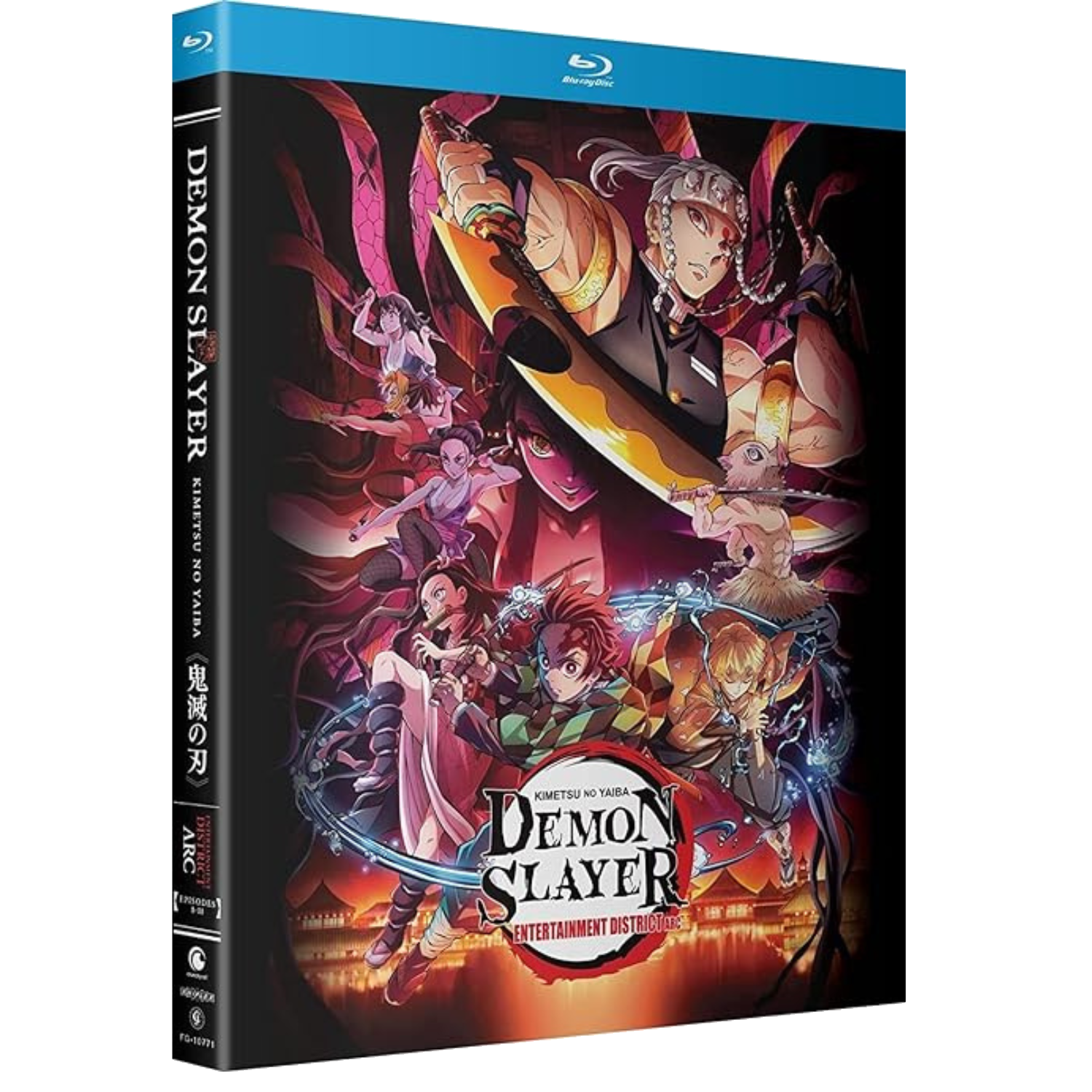 Capa do Blu-ray do Demon Slayer Entertainment District Arc