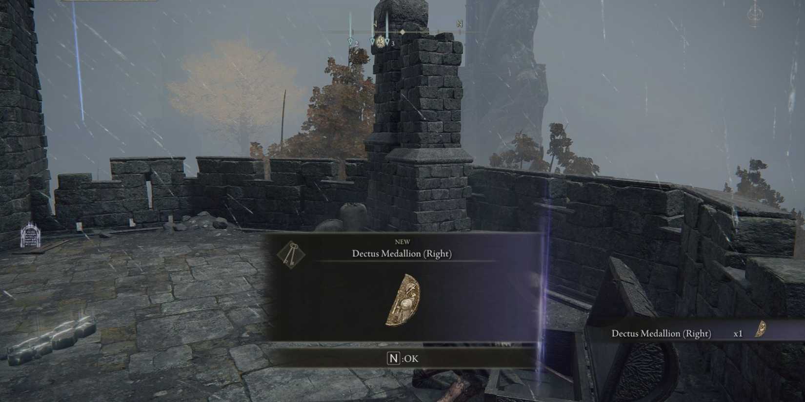 right dectus medallion location elden ring