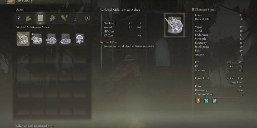 skeletal militiaman ashes elden ring