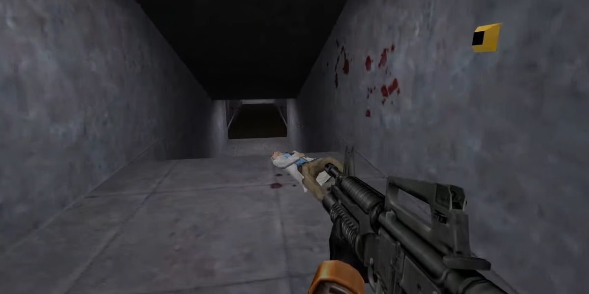 gordon running through black mesa in half-life