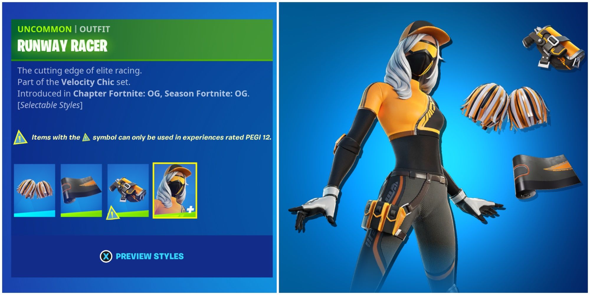 How to get the Runway Racer Skin Pack in OG Fortnite - Niche Gamer