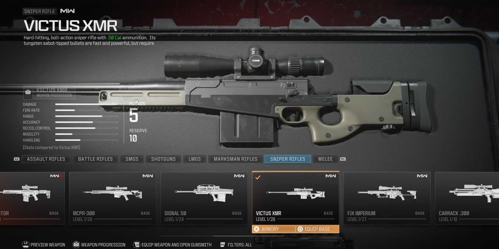 victus xmr sniper rifle