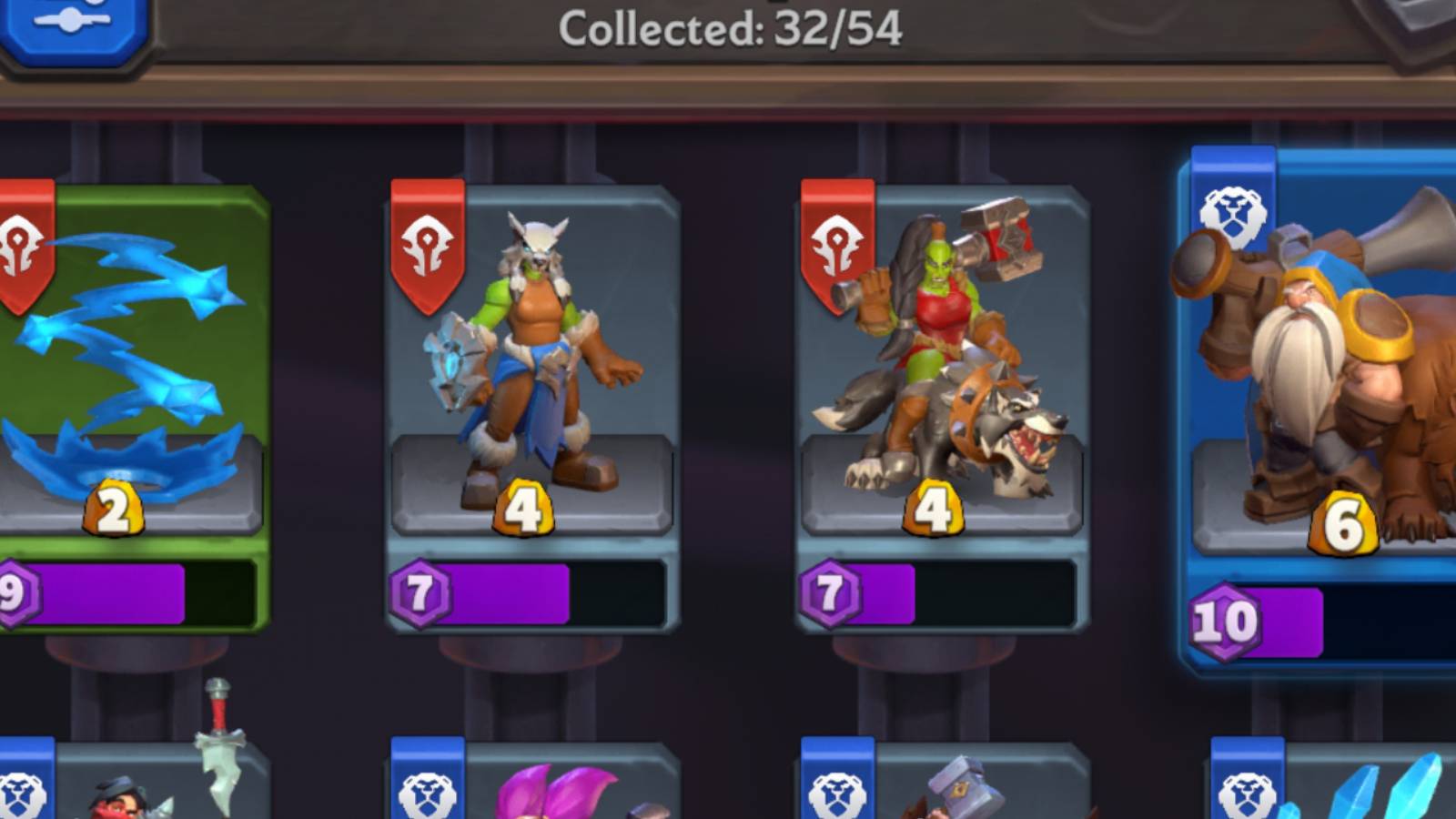 Warcraft Rumble Upgrade Minis Uncommon Rare Mini