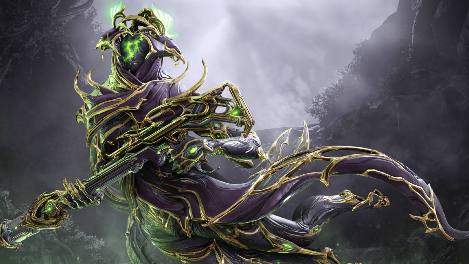 Official art of a Warframe unit