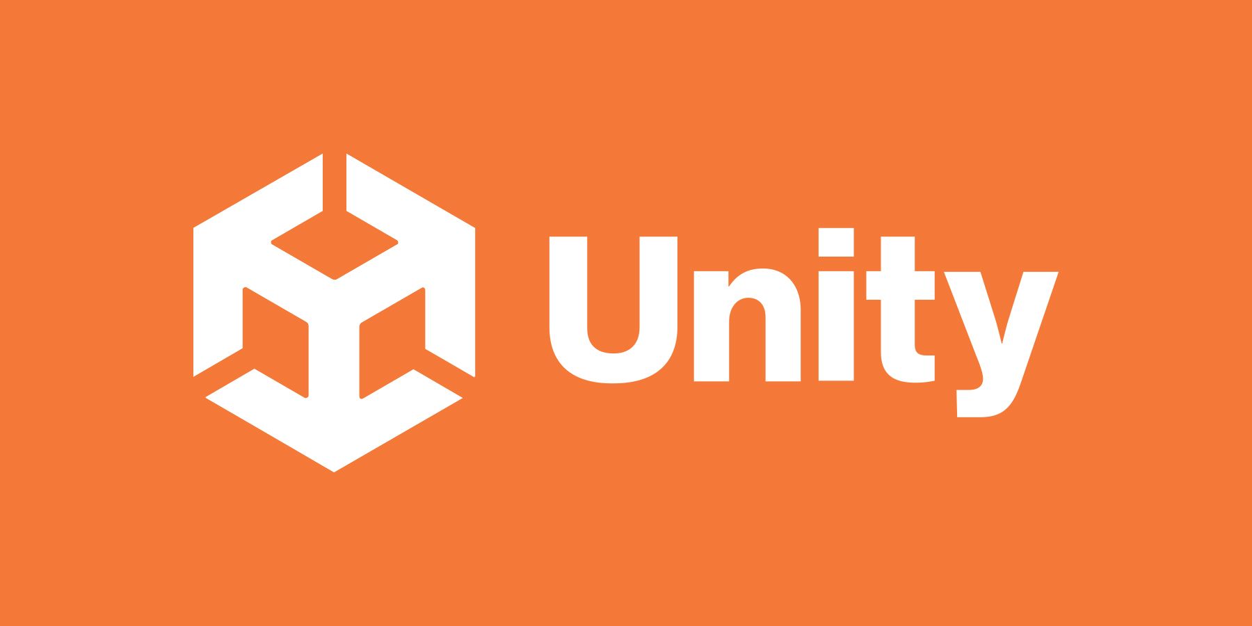 White Unity Technologies logo on Crayola Orange background