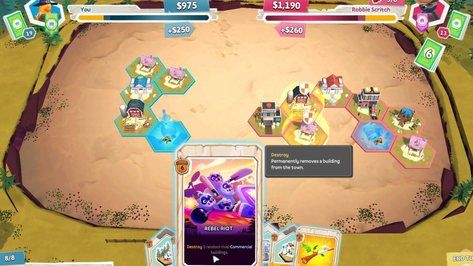 wild country city building card gameplay