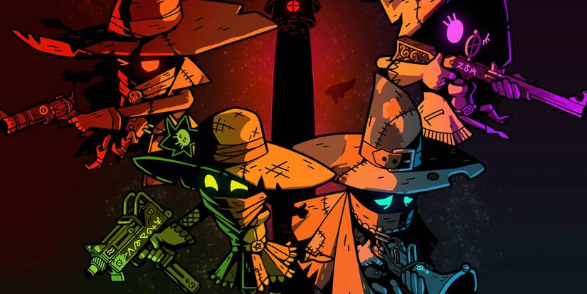 Wizard With A Gun - All Four Promotional Wizards And Gun Types