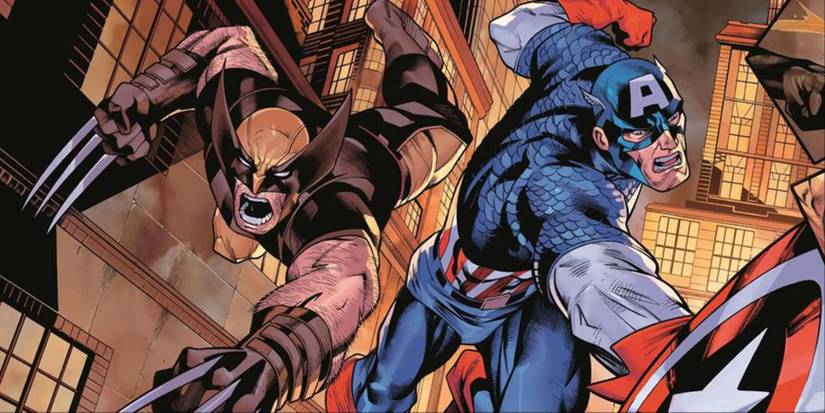 Wolverine and Captain America in the comics