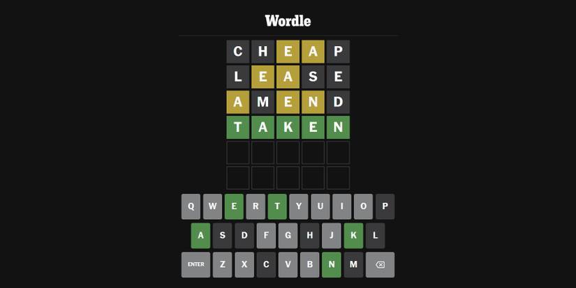 New York Times Wordle: Hints and Answers for #895 December 1, 2023