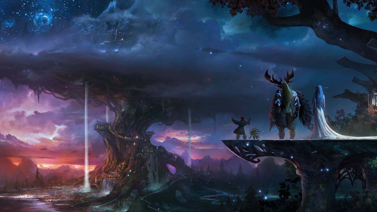 wow df traveler malfurion tyrande belameth