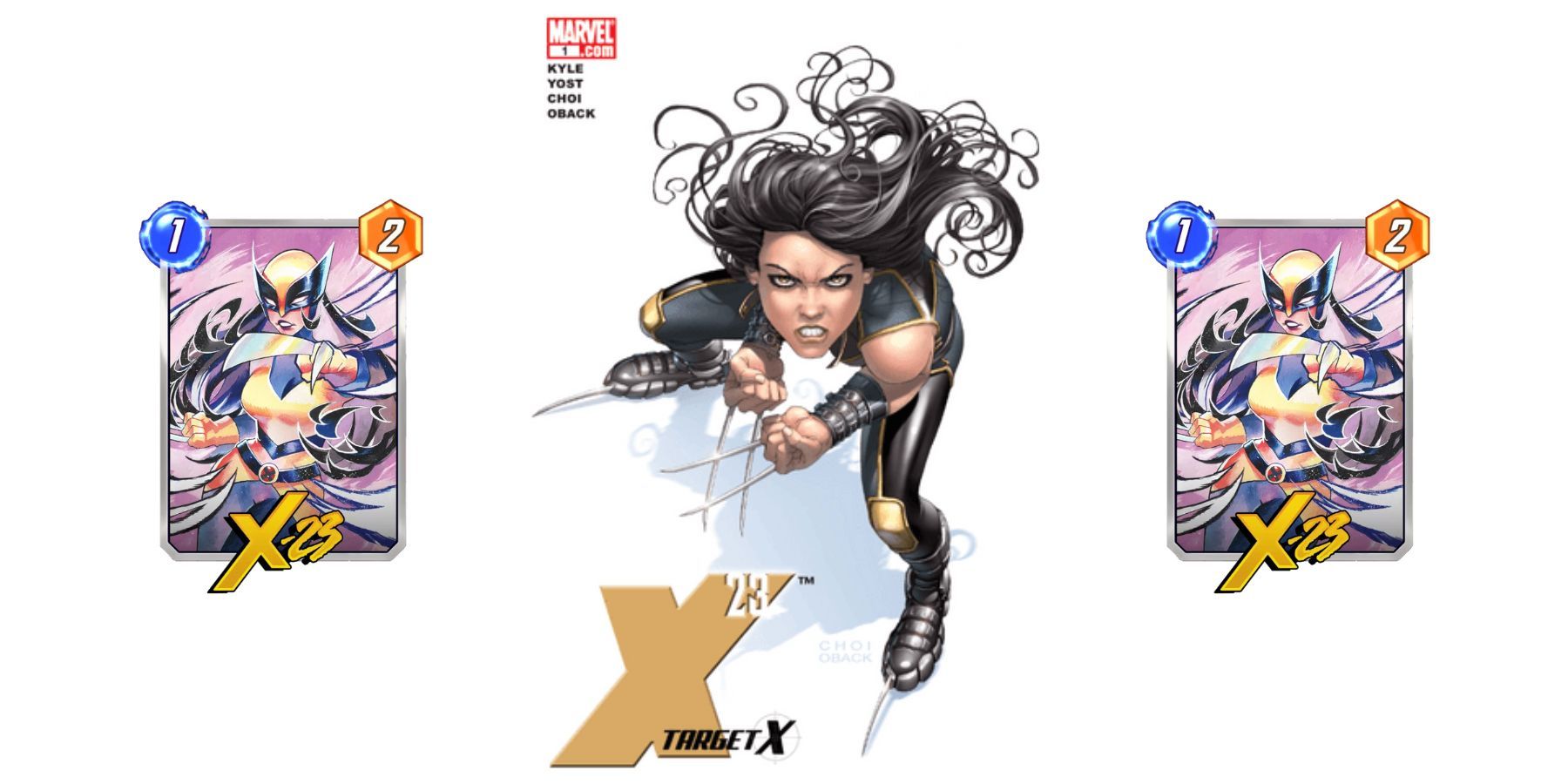 x-23 cover art in marvel snap.