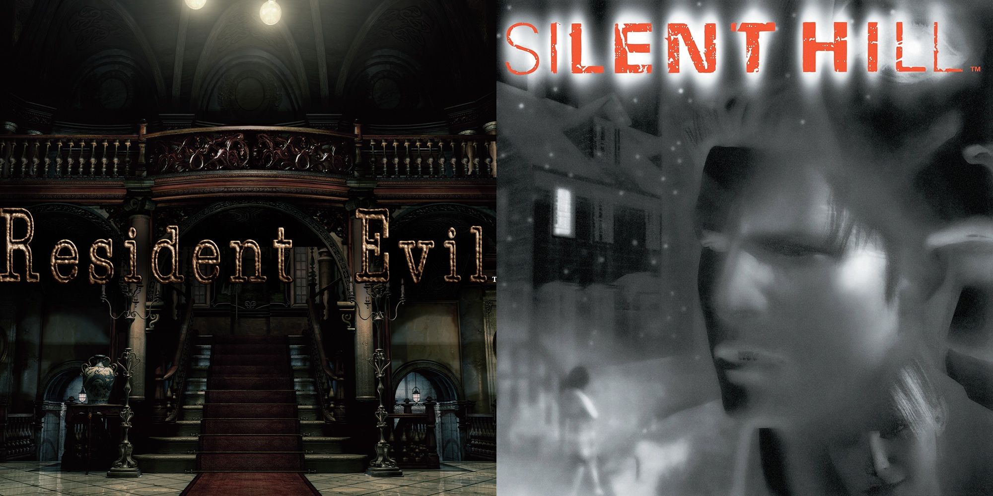 X The Best Puzzles Based On Music In Video Games Split Image Resident Evil Silent Hill Cover Art
