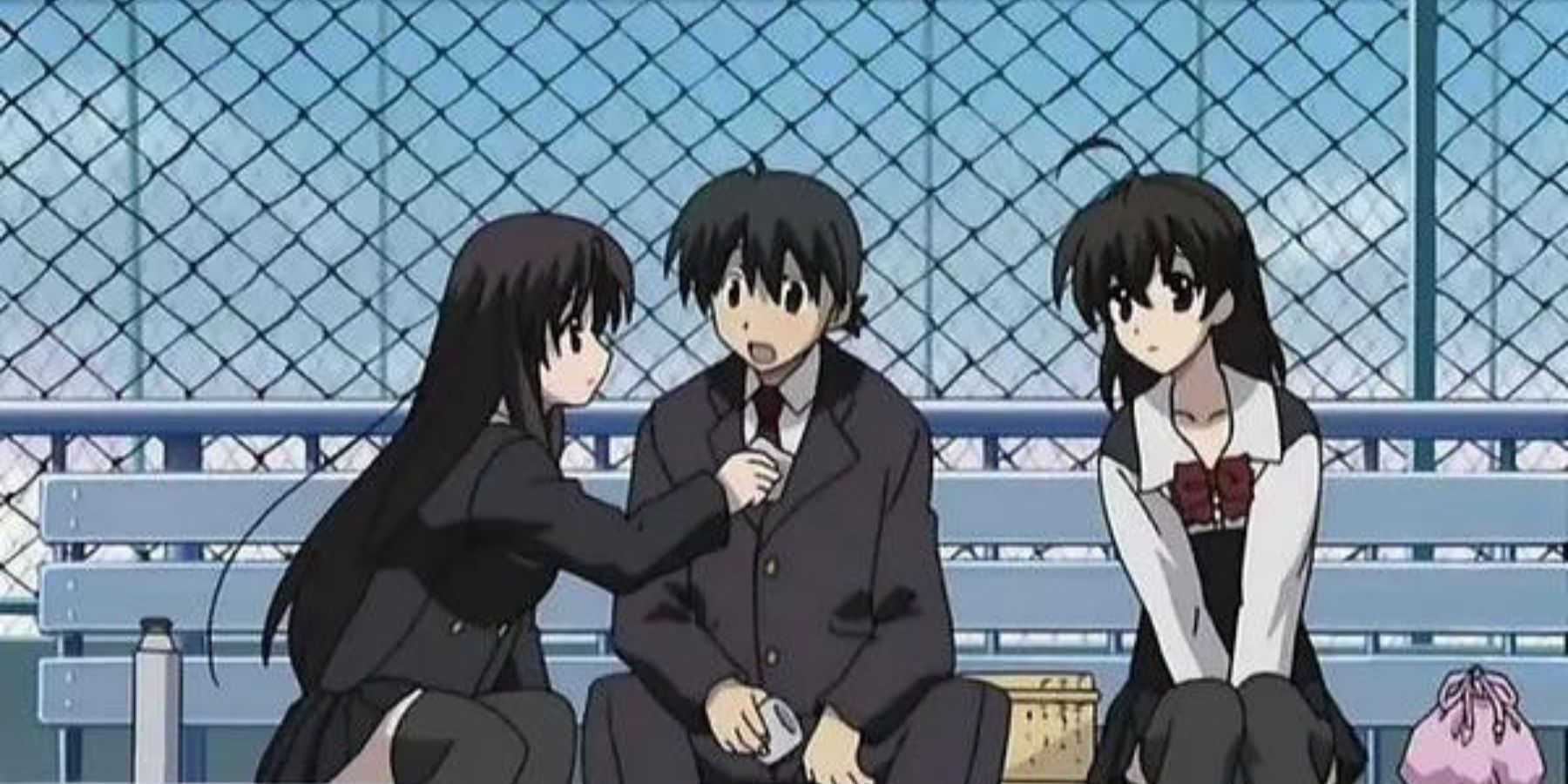 Makoto Ito, Sekai Saionji, And Kotonoha Katsura (School Days) anime
