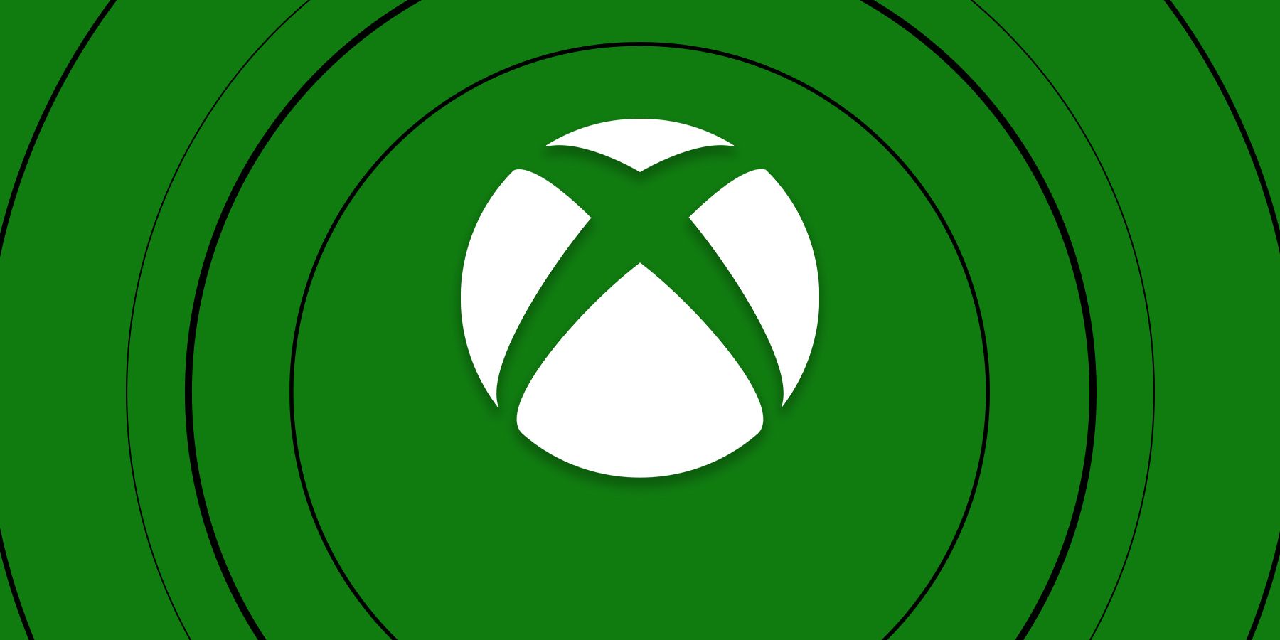 xbox logo on green background black rings