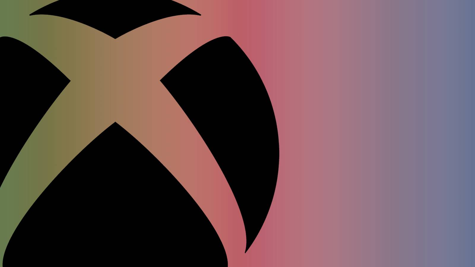 xbox logo over green red blue background