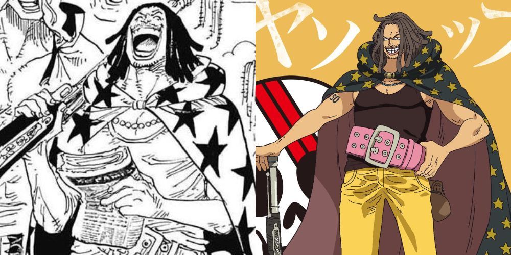 Ясопп из One Piece, сравнение аниме и манги