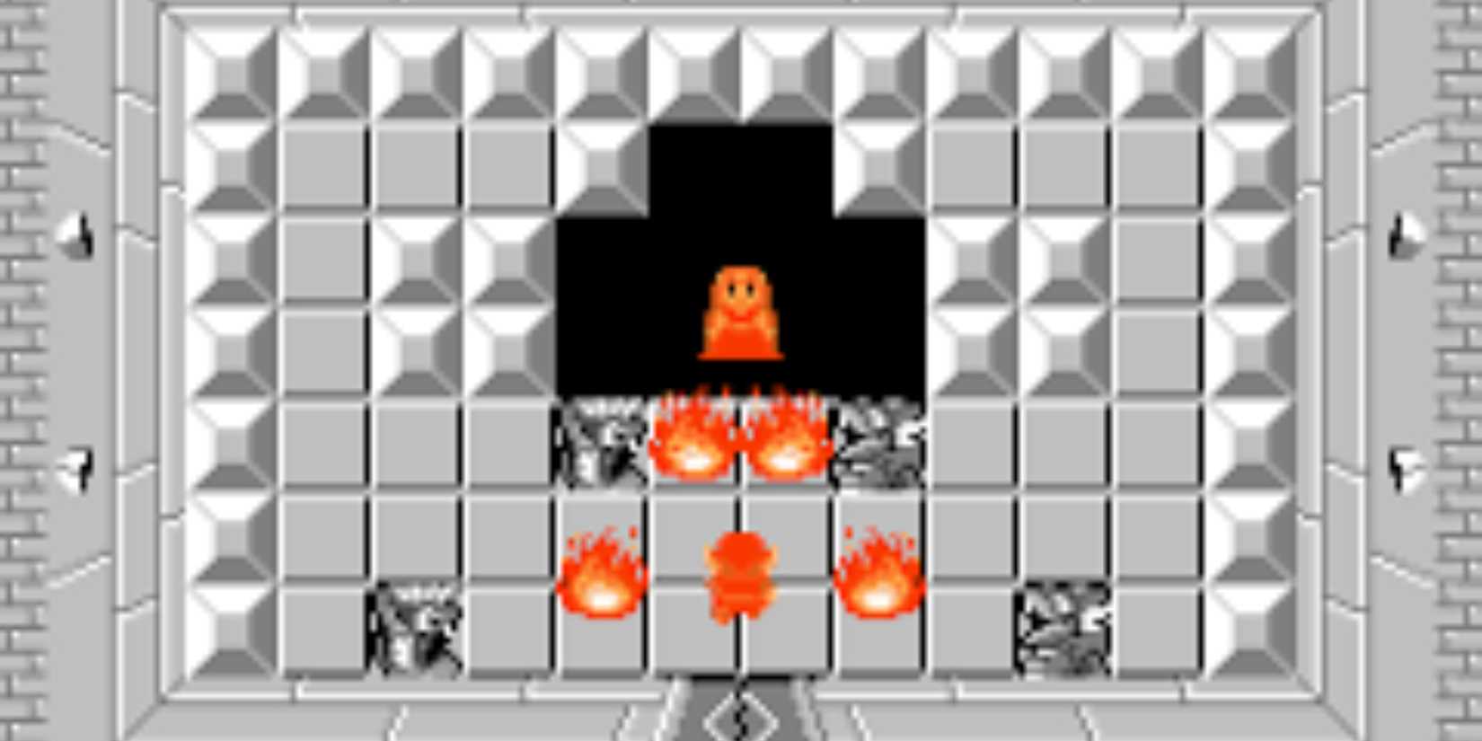 Link rescuing Zelda from a dungeon