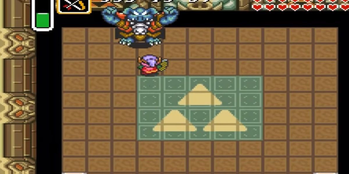 link facing ganon in a link to the past