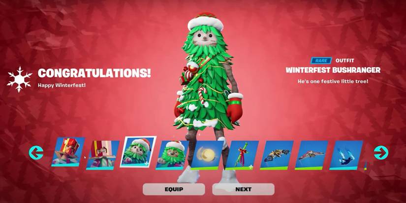 winterfest rewards fortnite 2023
